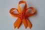217-svatební vývazek oranžovo-oranžový s oranžovou kytičkou