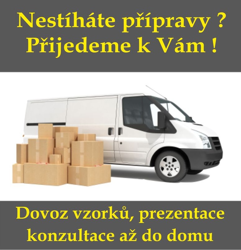 Dovoz vzorků až k Vám domů, konzultace