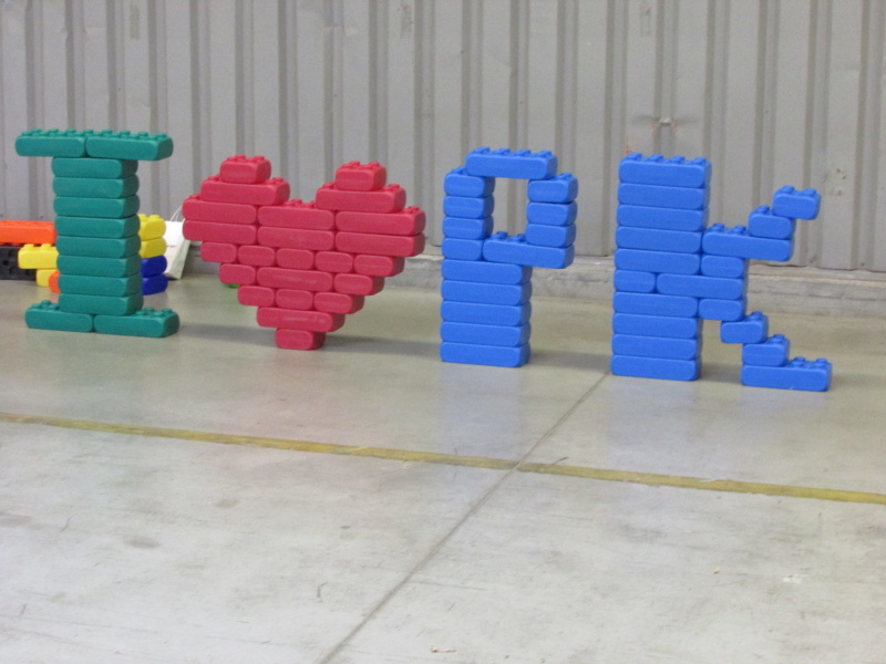 Obří stavebnice, dětský koutek