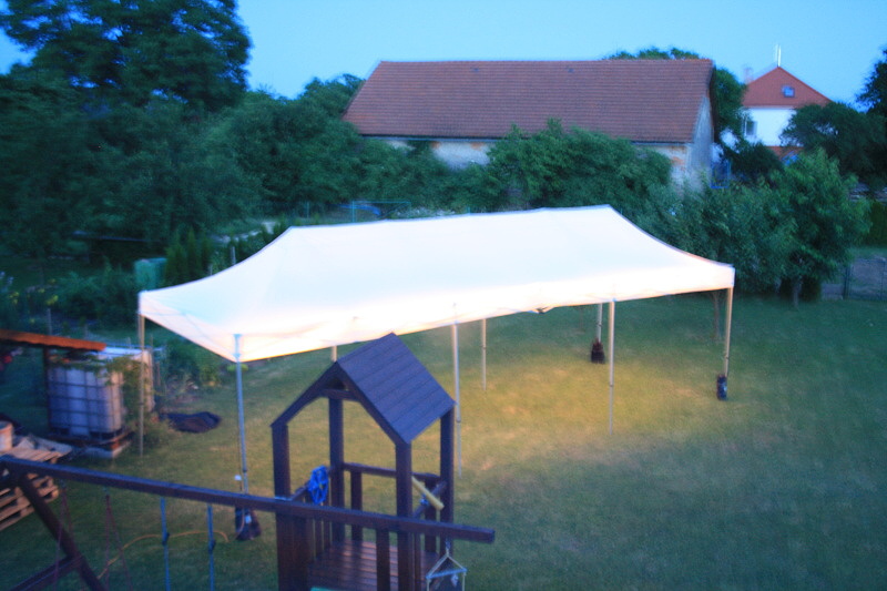 Svatební párty stany s osvětlením