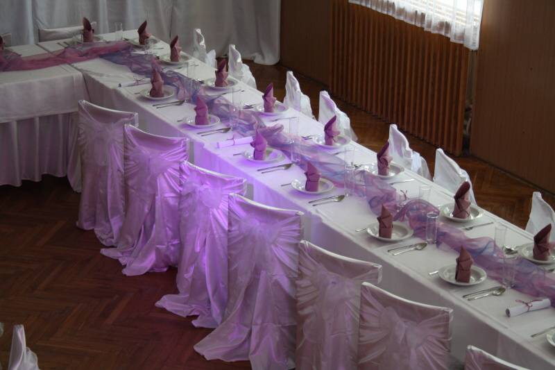 Půjčovna svatební potahy na židle Jihlava, Žďár nad Sázavou